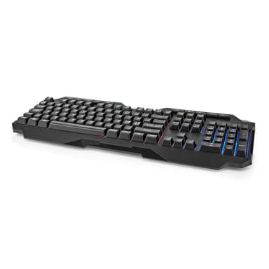 Nedis Wired Gaming Keyboard | USB Type-A | Membrantaster | LED | QWERTY | ND Layout | USB-Strøm | Strømkabel lengde: 1.30 m | Multimedia
