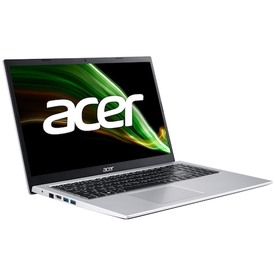 Acer Aspire 3 i7-11/16/512 15,6" bærbar PC (Pure Silver)