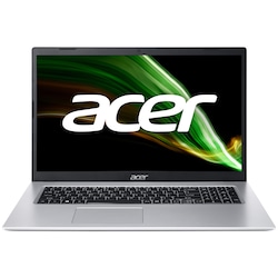 Acer Aspire 3 i3-11/8/512 17,3" bærbar PC (Pure Silver)
