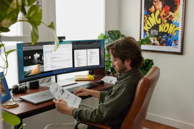 HP E45c G5 DQHD Curved Monitor Skjerm