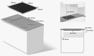 Samsung platetopp NZ64B6058FK/U1 innebygd