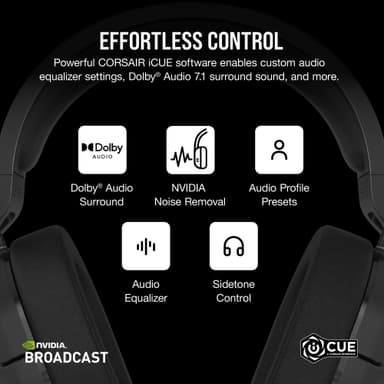 Corsair HS55 trådløst gaming headset (sort)