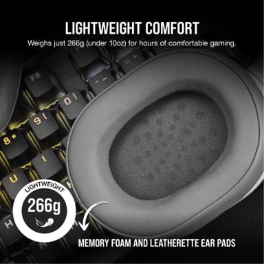 Corsair HS55 trådløst gaming headset (hvit)