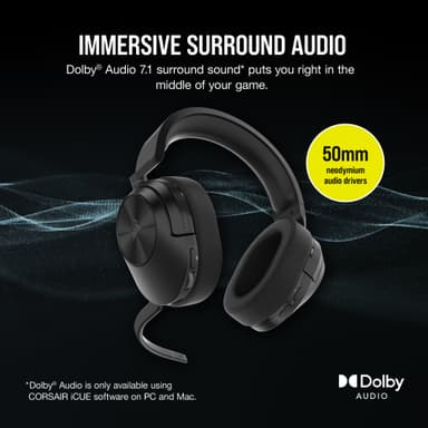 Corsair HS55 trådløst gaming headset (sort)