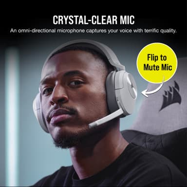 Corsair HS55 trådløst gaming headset (hvit)