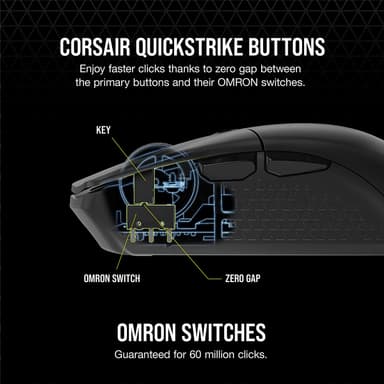 Corsair Katar Elite trådløs gamingmus