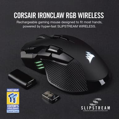 Corsair Ironclaw RGB trådløs gamingmus