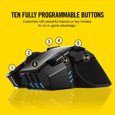 Corsair Ironclaw RGB trådløs gamingmus