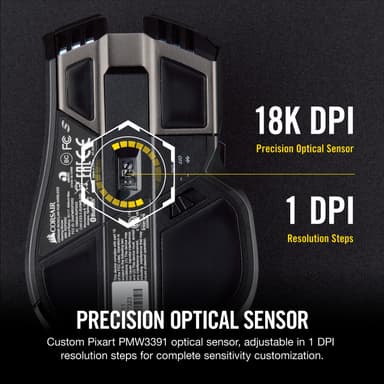 Corsair Ironclaw RGB trådløs gamingmus