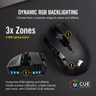 Corsair Ironclaw RGB trådløs gamingmus