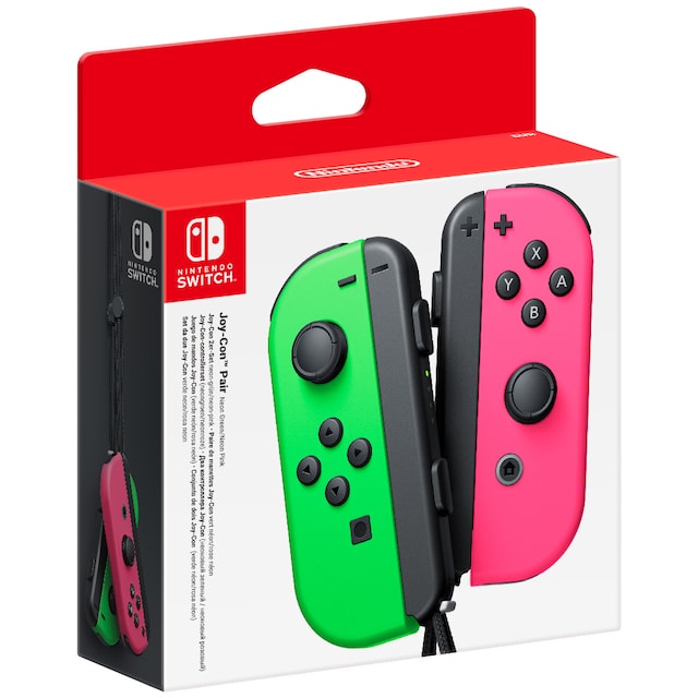 Nintendo Switch Joy-Con kontrollpar (neon grønn+rosa)