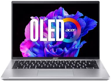 Acer Swift Go i7-13/16/1024/OLED 14" bærbar PC (Pure Silver)