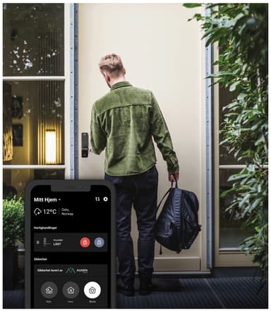 Heimgard Smart Fingerprint digital lås (sort)