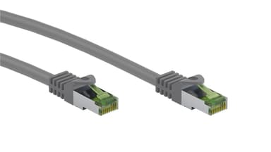 Goobay GHMT-sertifisert CAT 8.1 patchkabel, S/FTP (PiMF), grå
