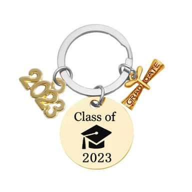 2023 Eksamensnøkkelring konfirmasjonsgave 3-pakning