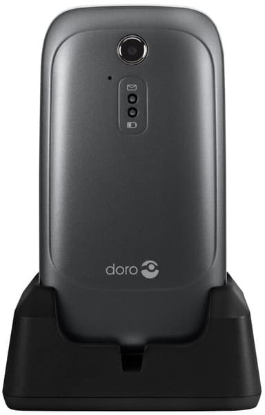 Doro 6521 mobiltelefon (grå/hvit)