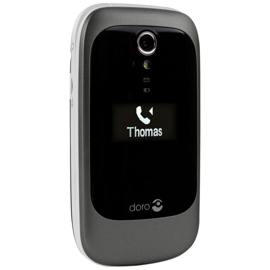 Doro 6526 mobiltelefon (stål/hvit)