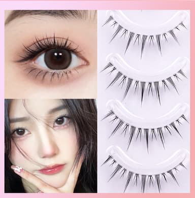 Lösögonfransar Natural Look 5 par Sort