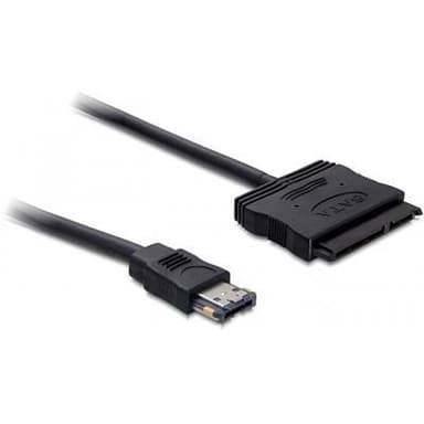 DeLOCK Power Over eSATA till SATA ström och HDD-kabel, 5-12V, 0,5m