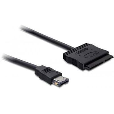 DeLOCK Power Over eSATA till SATA ström och HDD-kabel, 5-12V, 0,5m