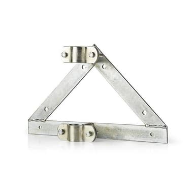 Satellittveggfeste | Mastdiameter: 32-42 mm | 90 mm veggdistanse | Stål