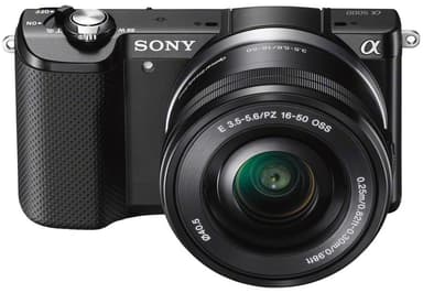 Sony A5000 systemkamera m/16-50mm PZ objektiv (sort)