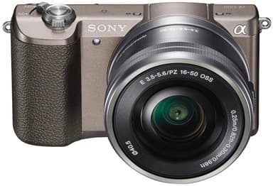 Sony Alpha A5100 kamera m/16-50 mm objektiv (titan)