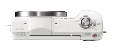 Sony Alpha A5100 systemkamera + 16-50 mm objektiv(hvit)
