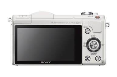 Sony Alpha A5100 systemkamera + 16-50 mm objektiv(hvit)