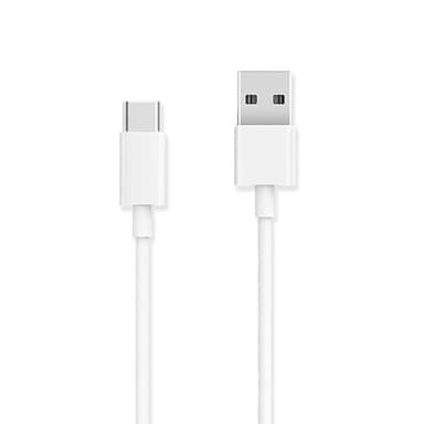 NÖRDIC 50cm USB C 2.0 til USB A-kabel 480Mbps hvit
