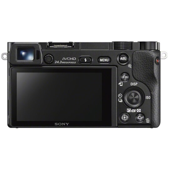Sony A6000 systemkamera m/16-50mm PZ-objektiv (sort)