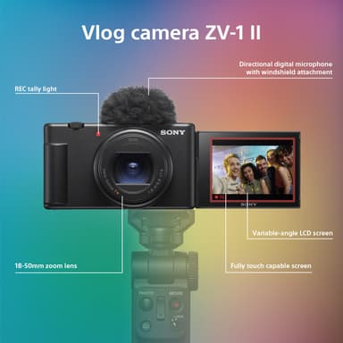 Sony digitalkamera til vlogging ZV-1 II