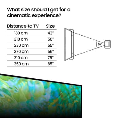 Samsung 85" CU8075 4K LED Smart TV (2023)