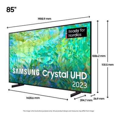 Samsung 85" CU8075 4K LED Smart TV (2023)