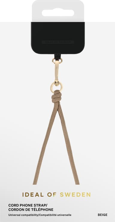 iDeal of Sweden halskjede til telefondeksel (beige)