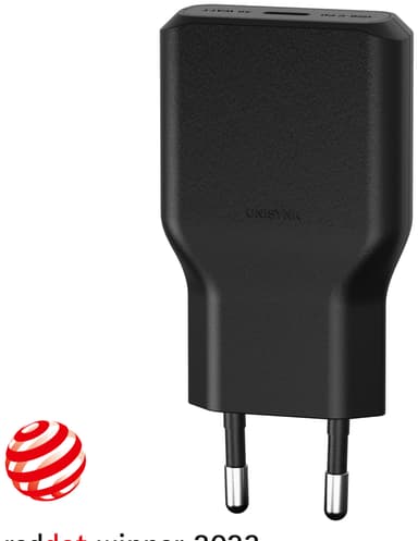 Unisynk G3 36W USB-C vegglader (sort)