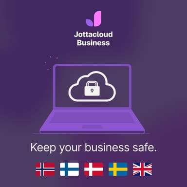 Jottacloud Large - 10 brukere (12 måneder)