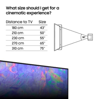 Samsung 55" CU8575 4K LED Smart TV (2023)