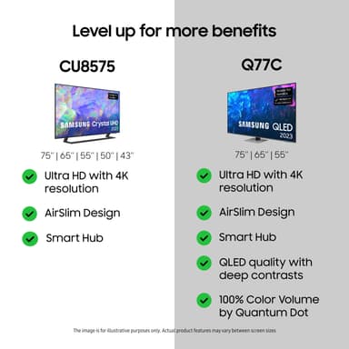 Samsung 55" CU8575 4K LED Smart TV (2023)