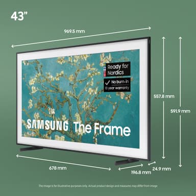 Samsung 43” LS03B The Frame 4K QLED TV (2023)