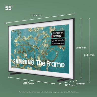 Samsung 55” LS03B The Frame 4K QLED Smart TV (2023) - Elkjøp | Elkjøp