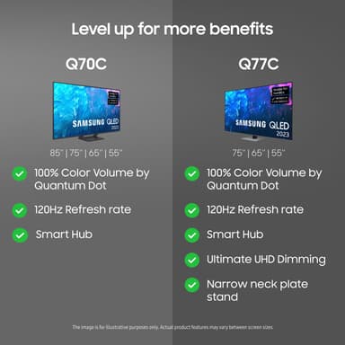 Samsung 55" Q70C 4K QLED Smart TV (2023)