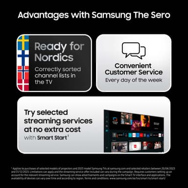 Samsung 43" LS05B The Sero 4K QLED Smart TV (2023)