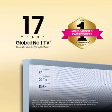 Samsung 55" LS01B The Serif 4K QLED Smart TV (2023) (blå)