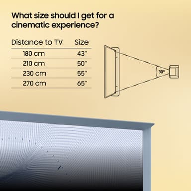 Samsung 55" LS01B The Serif 4K QLED Smart TV (2023) (blå)