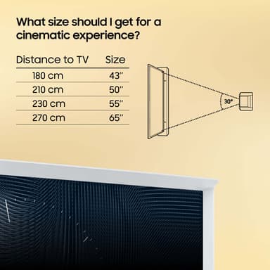 Samsung 50" LS01B The Serif 4K QLED Smart TV (2023) (hvit)