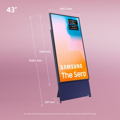 Samsung 43" LS05B The Sero 4K QLED Smart TV (2023)