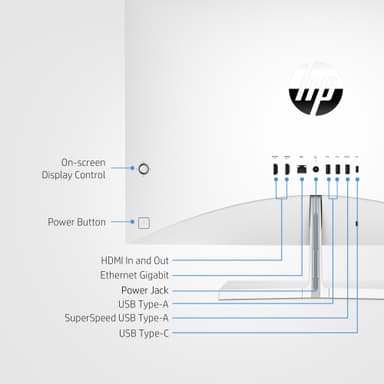 HP Pavilion 24 i5-13/8/512 23,8" AIO stasjonær PC