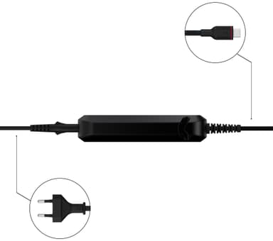 Unisynk 100W USB-C lader til bærbar PC