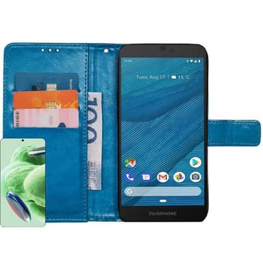 Lommebokdeksel 3-kort Fairphone 3 - Lyseblå